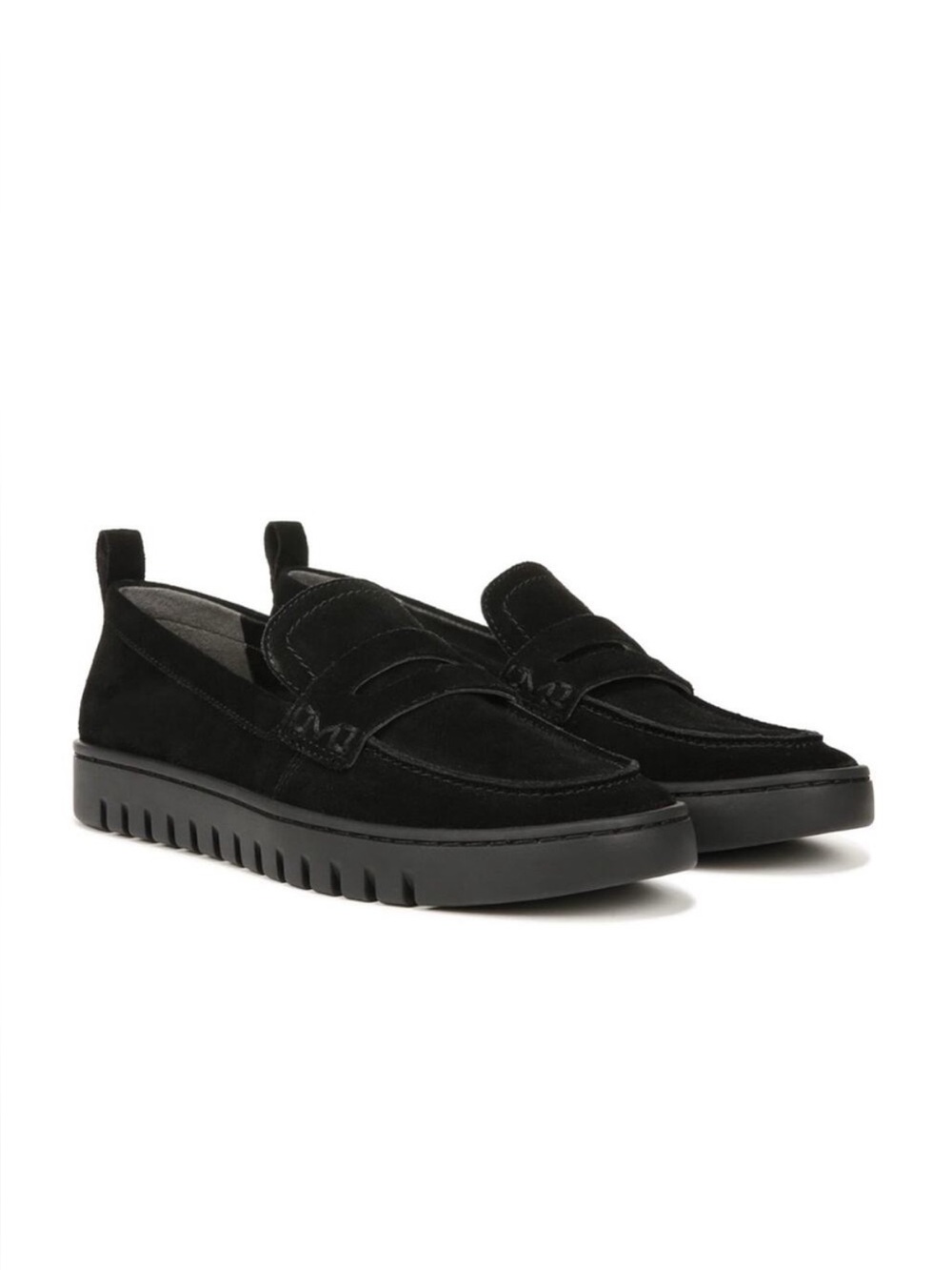 Vionic Uptown Black Suede Loafer 10